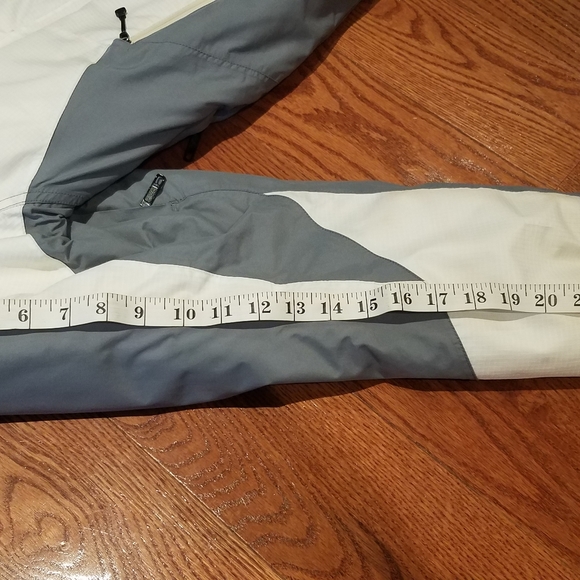 Men's Spyder Axys Ski Jacket White/Gray Large - Picture 5 of 12